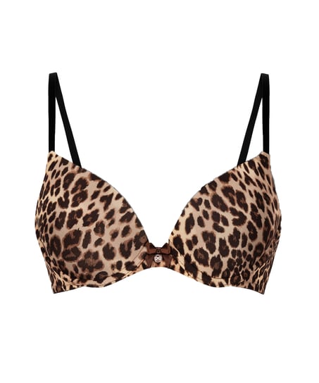 Soutien-gorge &agrave; armatures pr&eacute;form&eacute; Plunge, Brun