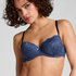Voorgevormde beugel bh Marine, Blauw