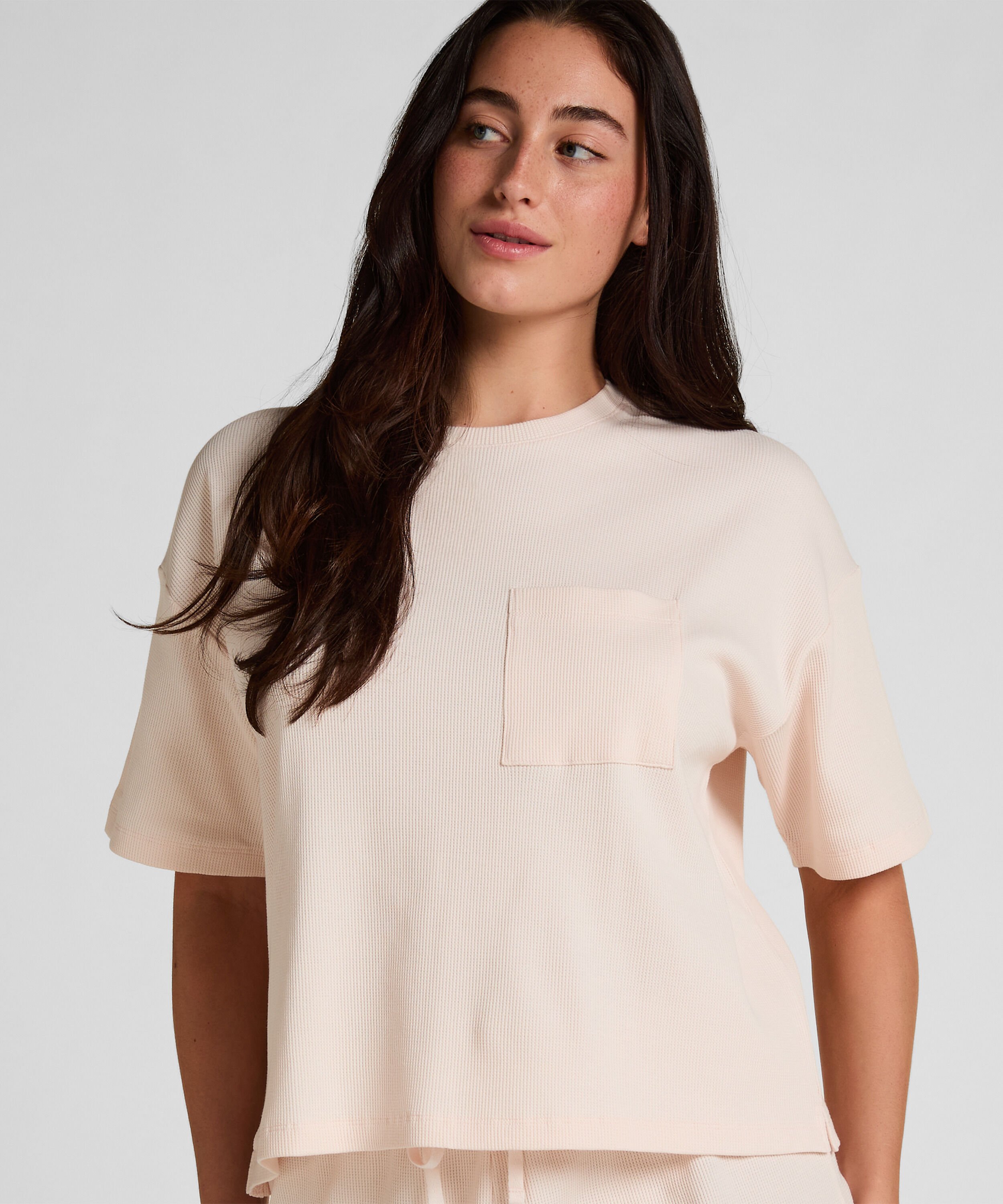 Pyjama Top Waffle, Rose