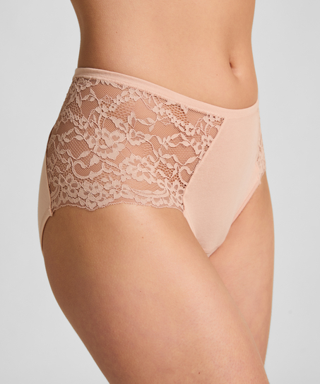 Superslip midi kant, Beige