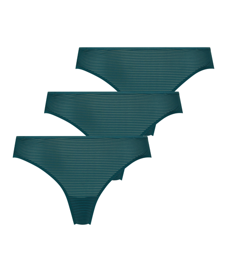 3-pack invisible strings, Groen