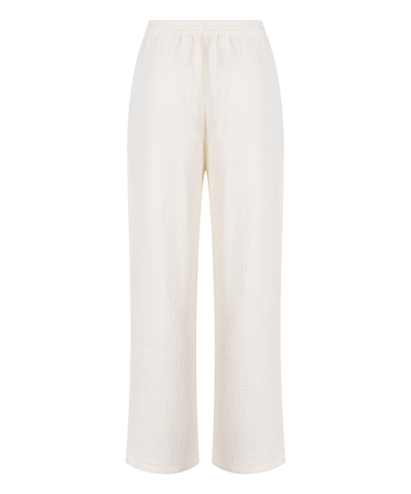 Pantalon en mousseline, Blanc