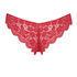Slip br&eacute;silien jambe haute, Rouge