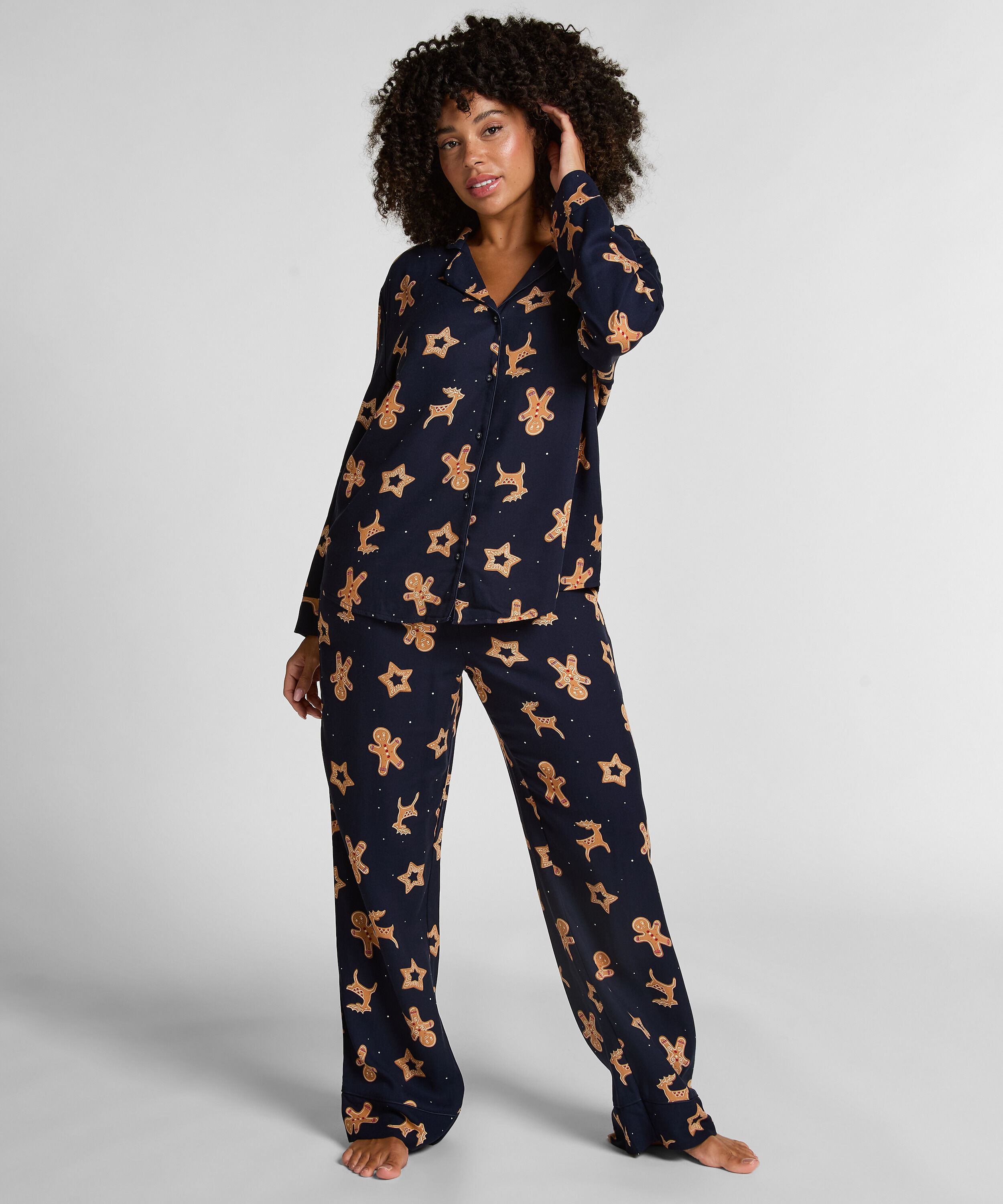 Pyjamaset Gingerbread, Blauw