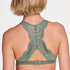 Halter bralette racerback, Groen