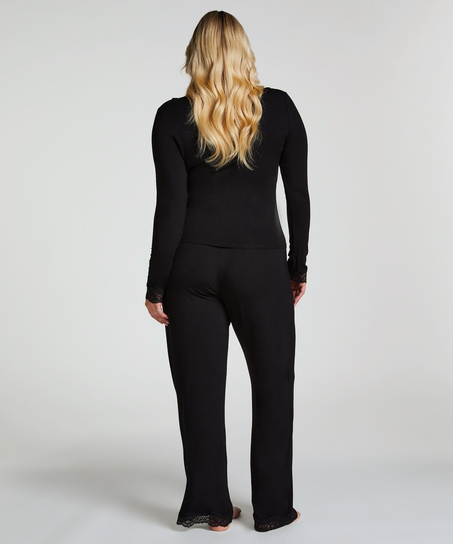 Pyjama set, Zwart