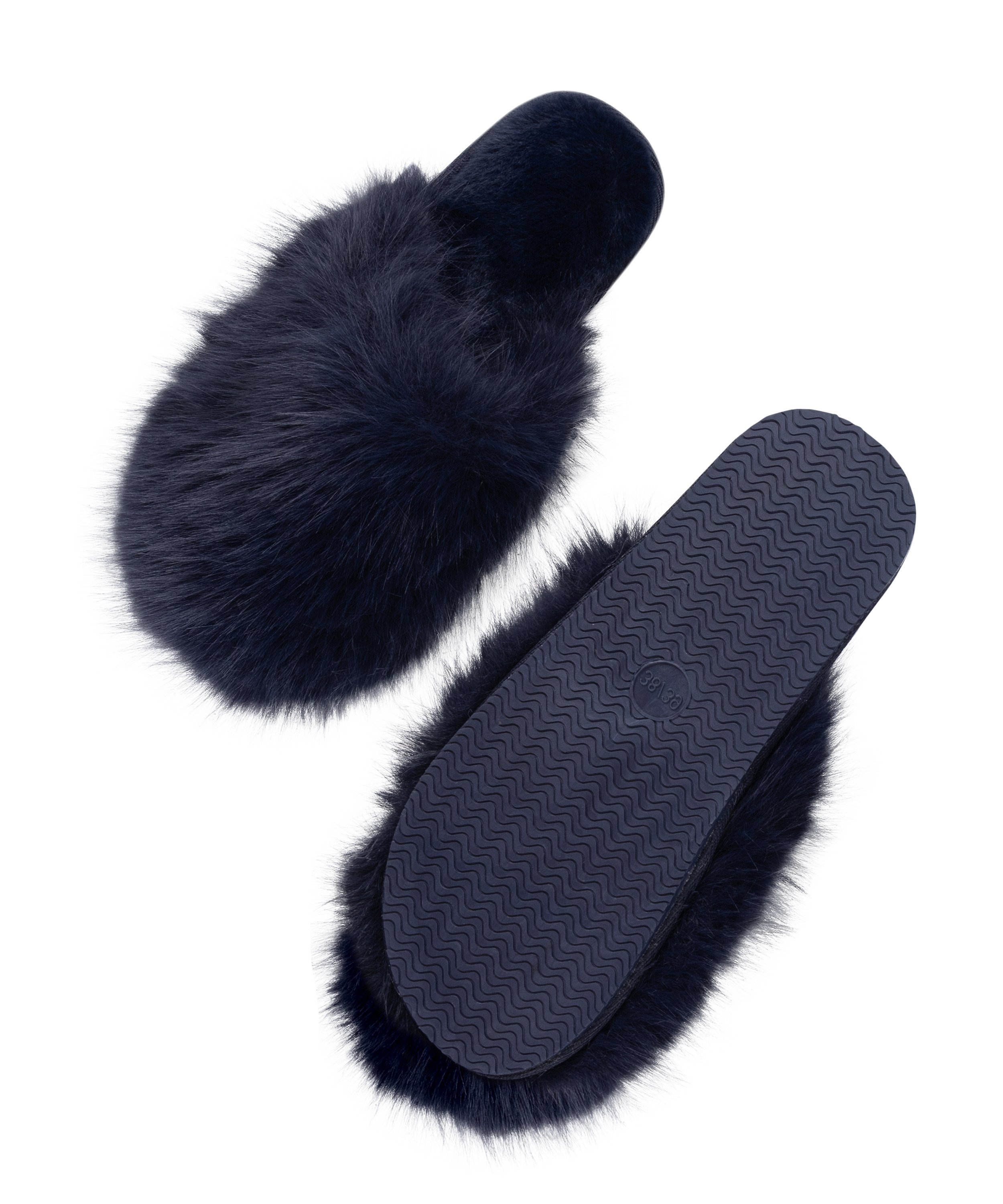 Pantoufles Isabella, Bleu, main