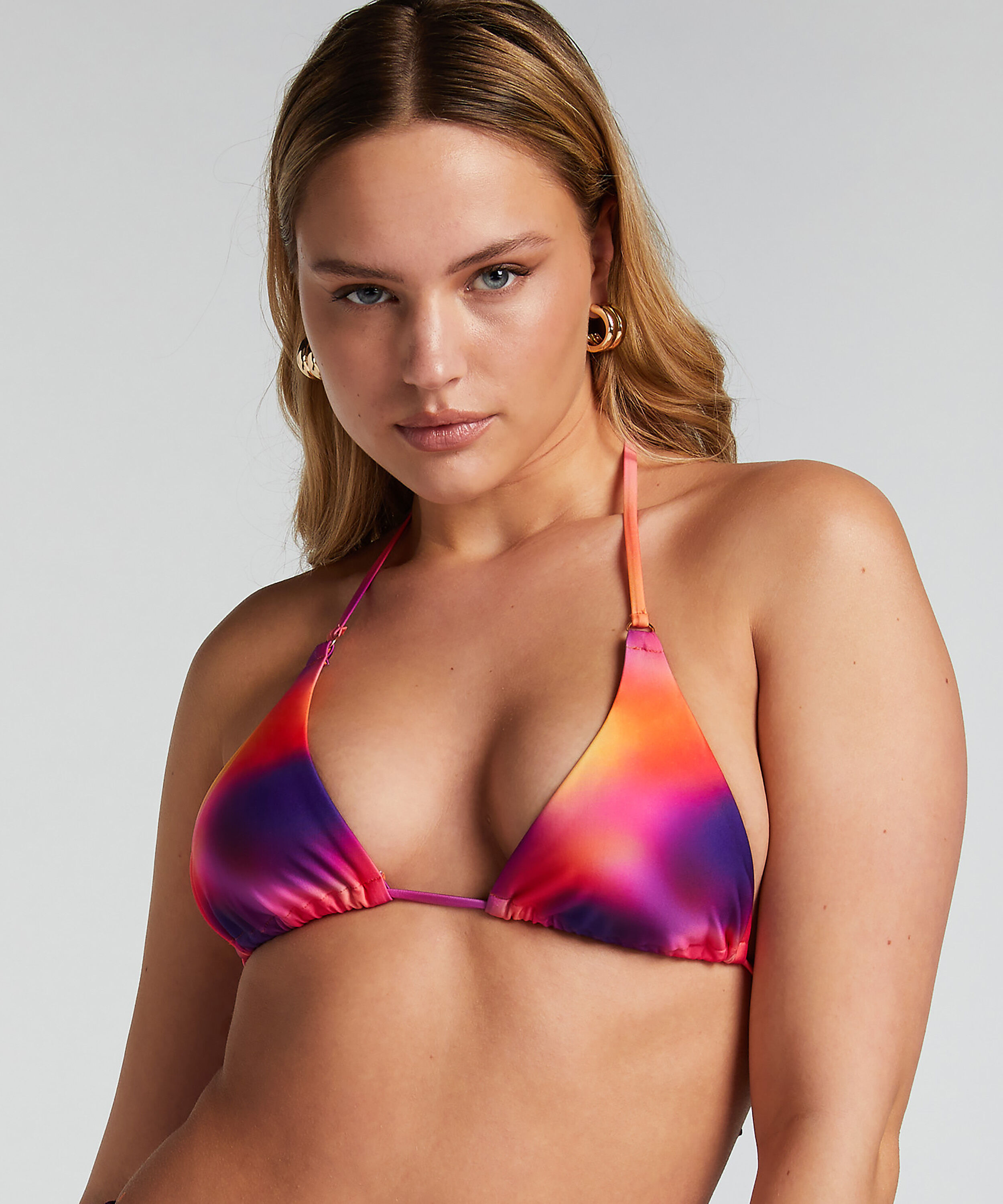 Triangle Haut de bikini Sunset, Pourpre