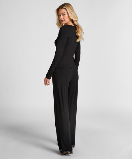 Pyjama set, Zwart