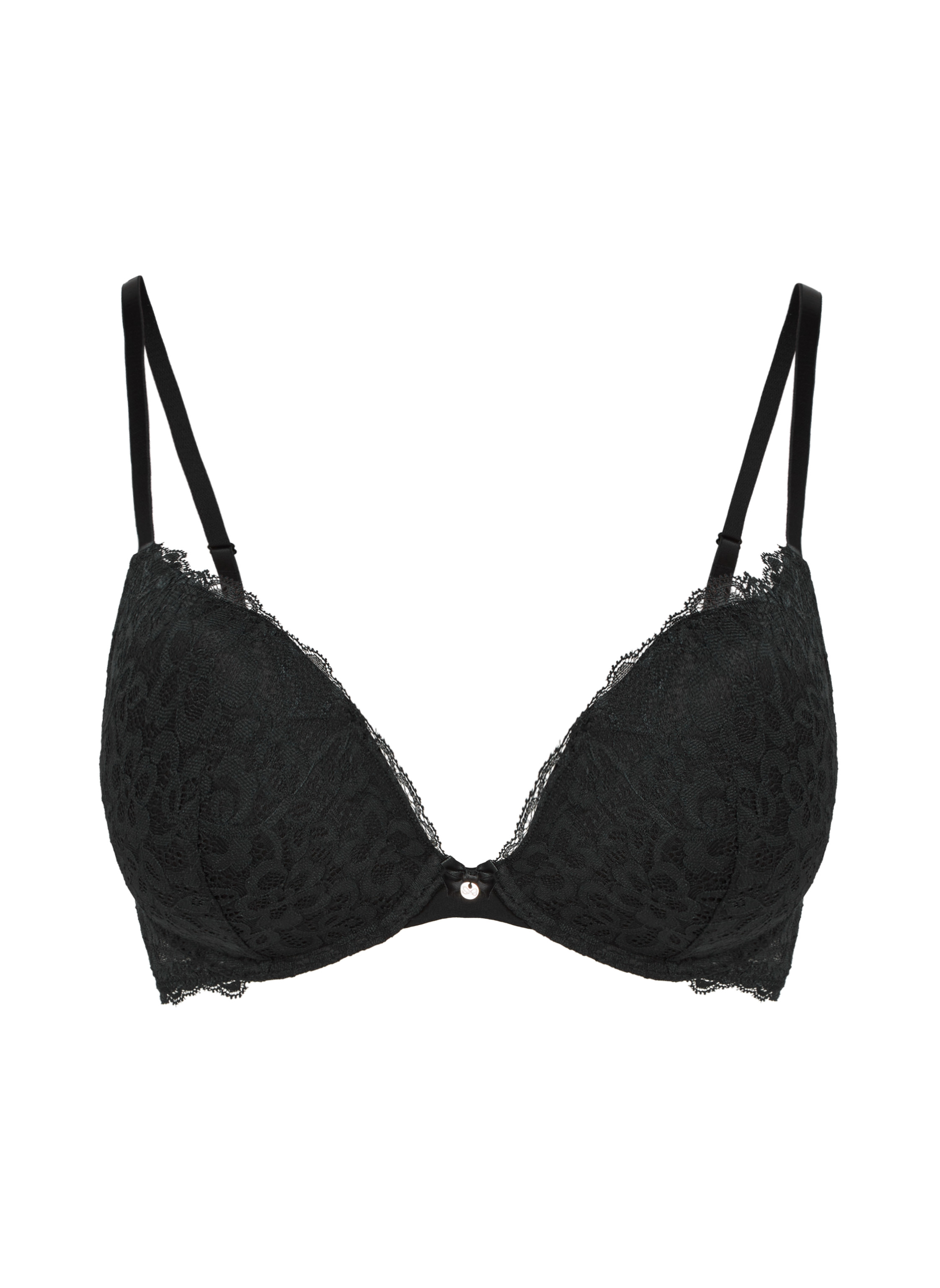 Soutien-gorge &agrave; armatures pr&eacute;form&eacute; push-up Marine, Noir, main