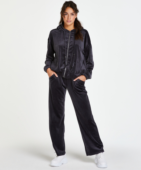 Pyjamabroek velours, Grijs
