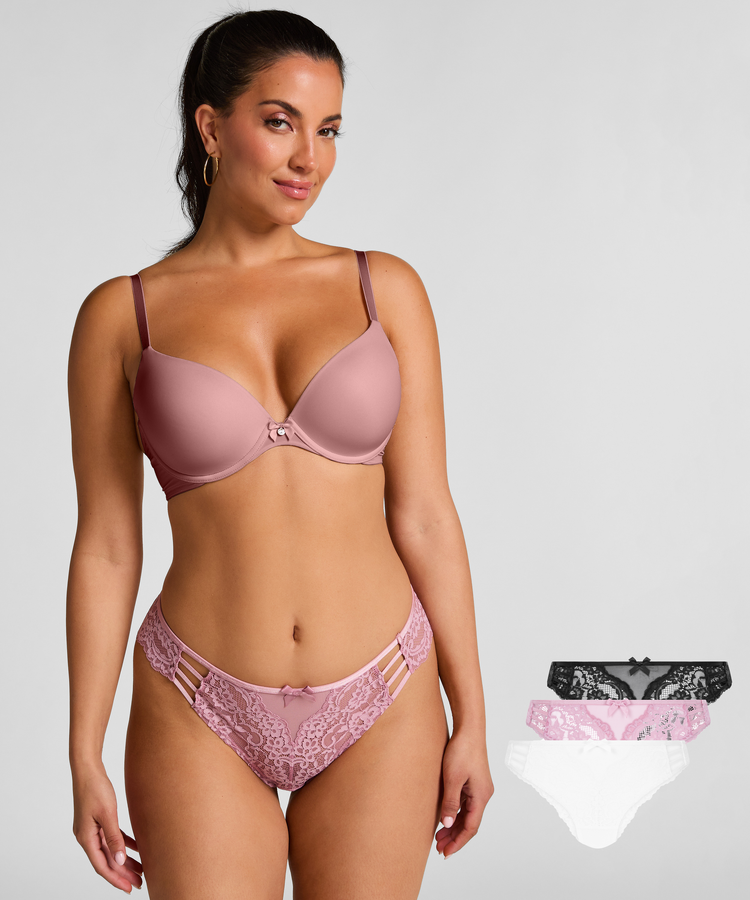 3-pack Belle Brazilian, Roze, main