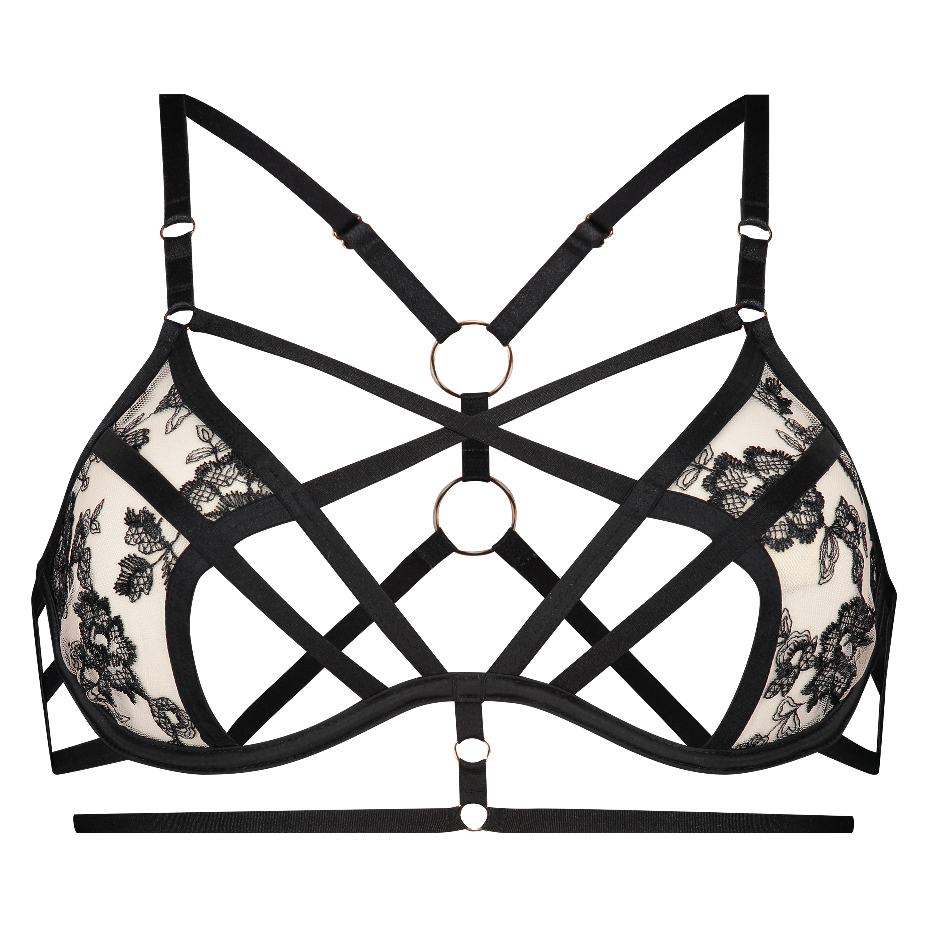 Soutien-gorge &agrave; armatures non-pr&eacute;form&eacute; Dahlia, Noir, main