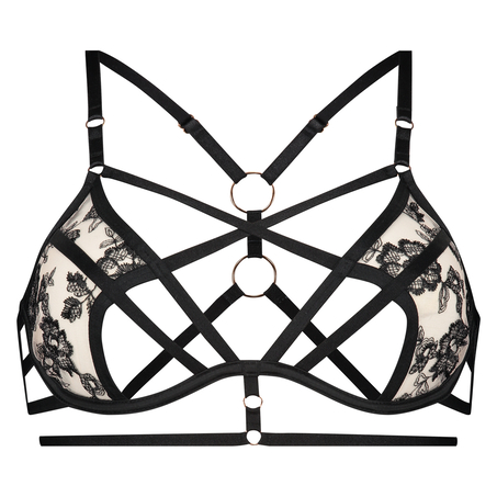 Soutien-gorge &agrave; armatures non-pr&eacute;form&eacute; Dahlia, Noir