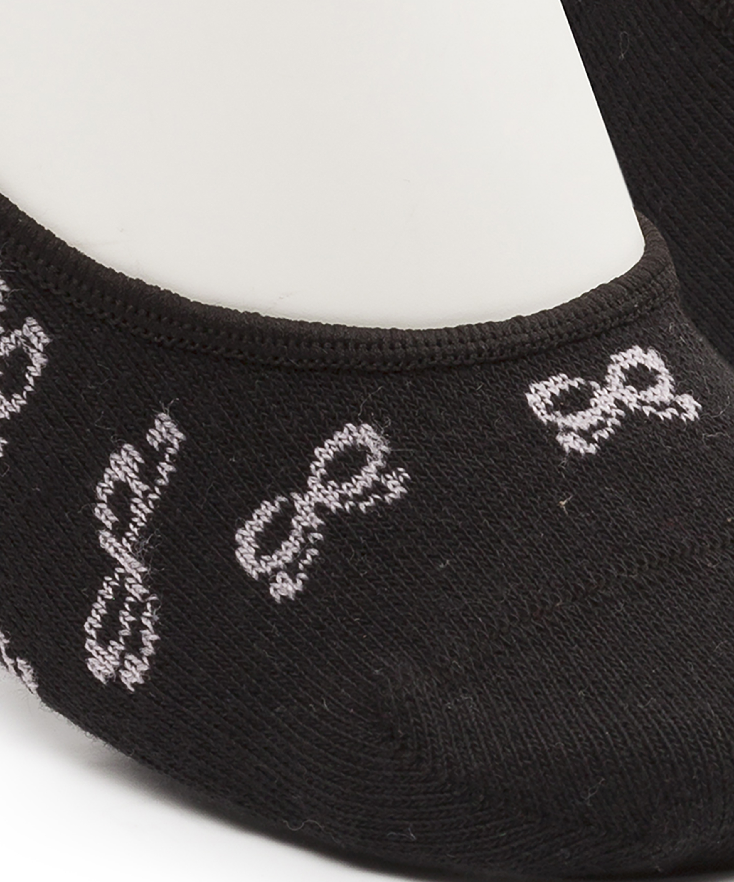 Lot de 2 paires de footies, Noir, main