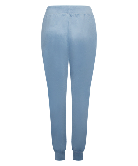 Joggingbroek Velours, Blauw