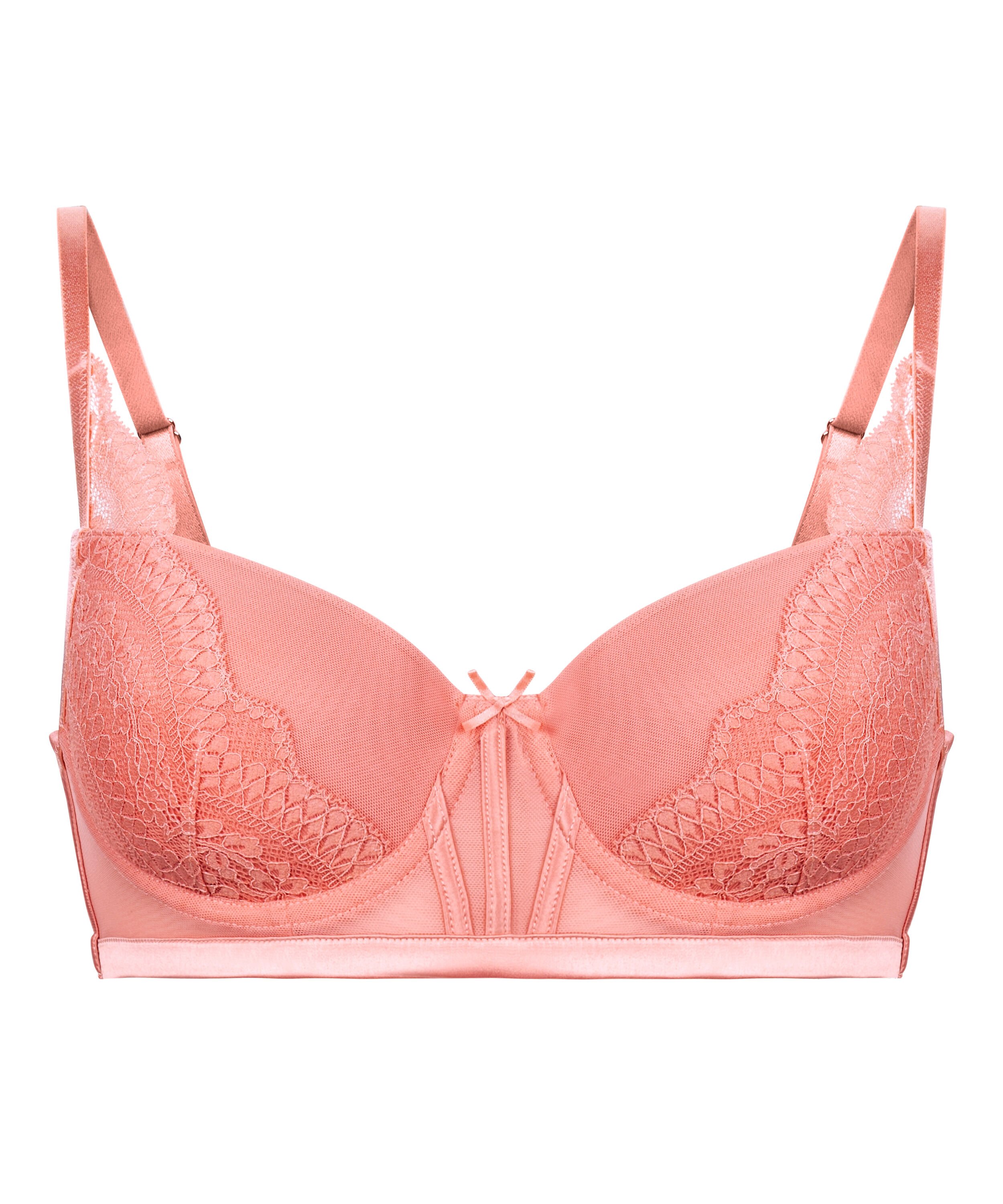 Soutien-gorge push-up &agrave; armatures Robijn, Rose
