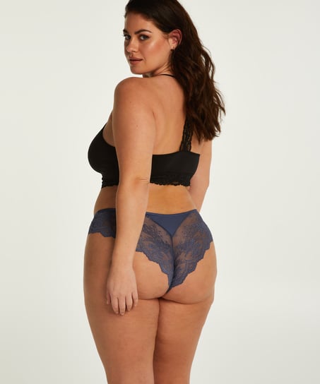 Hoog uitgesneden brazilian Heira Curvy, Blauw