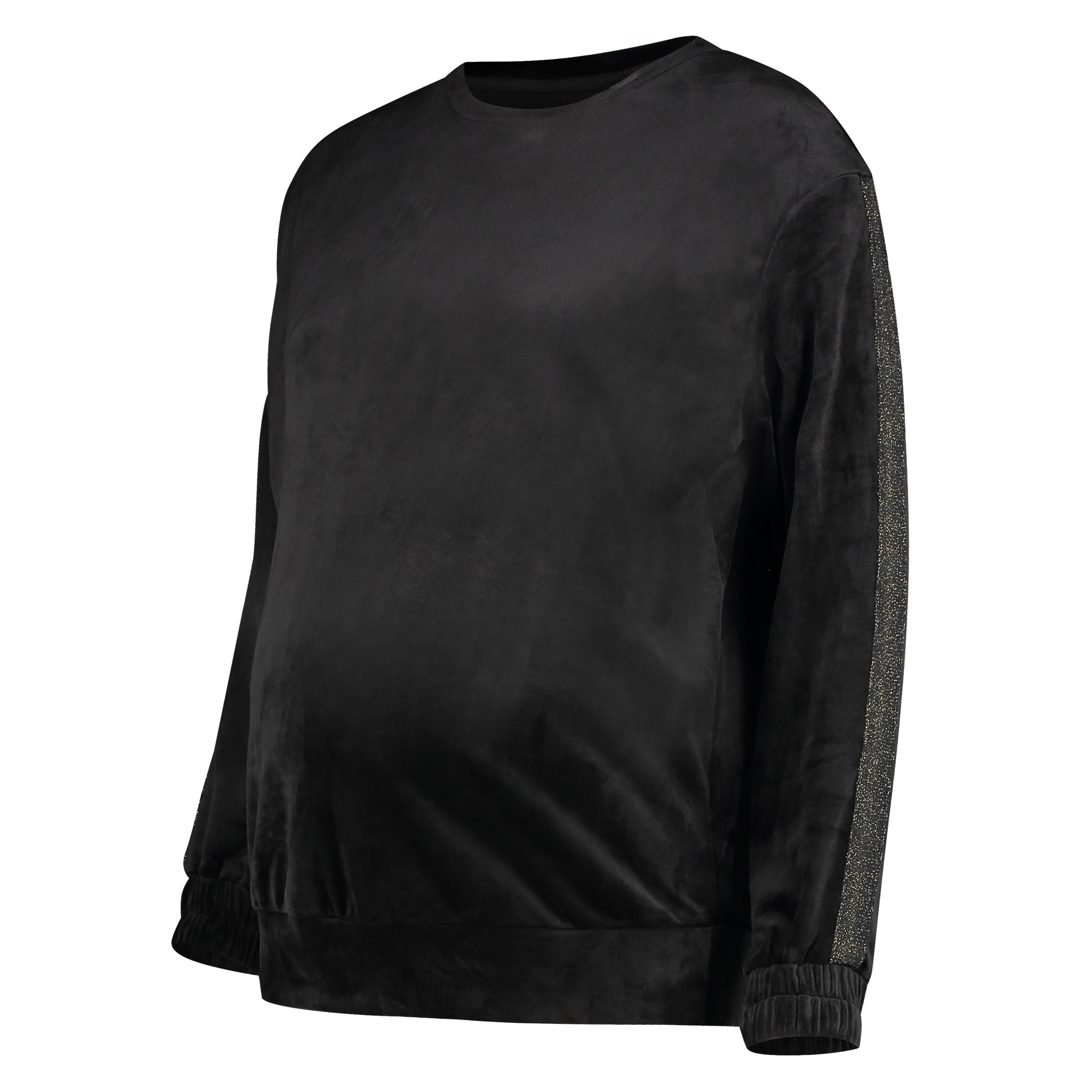 Top de grossesse en velours Shimmer, Noir, main