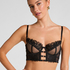 Soutien-gorge &agrave; armatures non-rembourr&eacute; longline Nienke, Noir