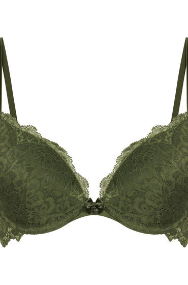 Hunkemöller Voorgevormde push-up beugel bh Marine Groen, foto 3