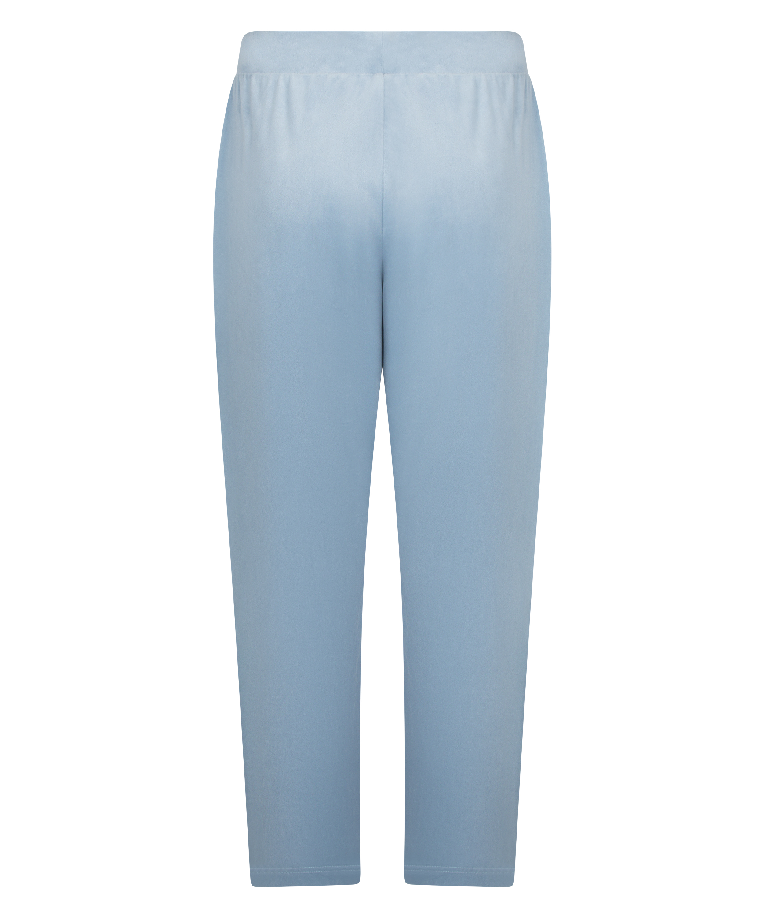 Velours pyjamabroek, Blauw, main