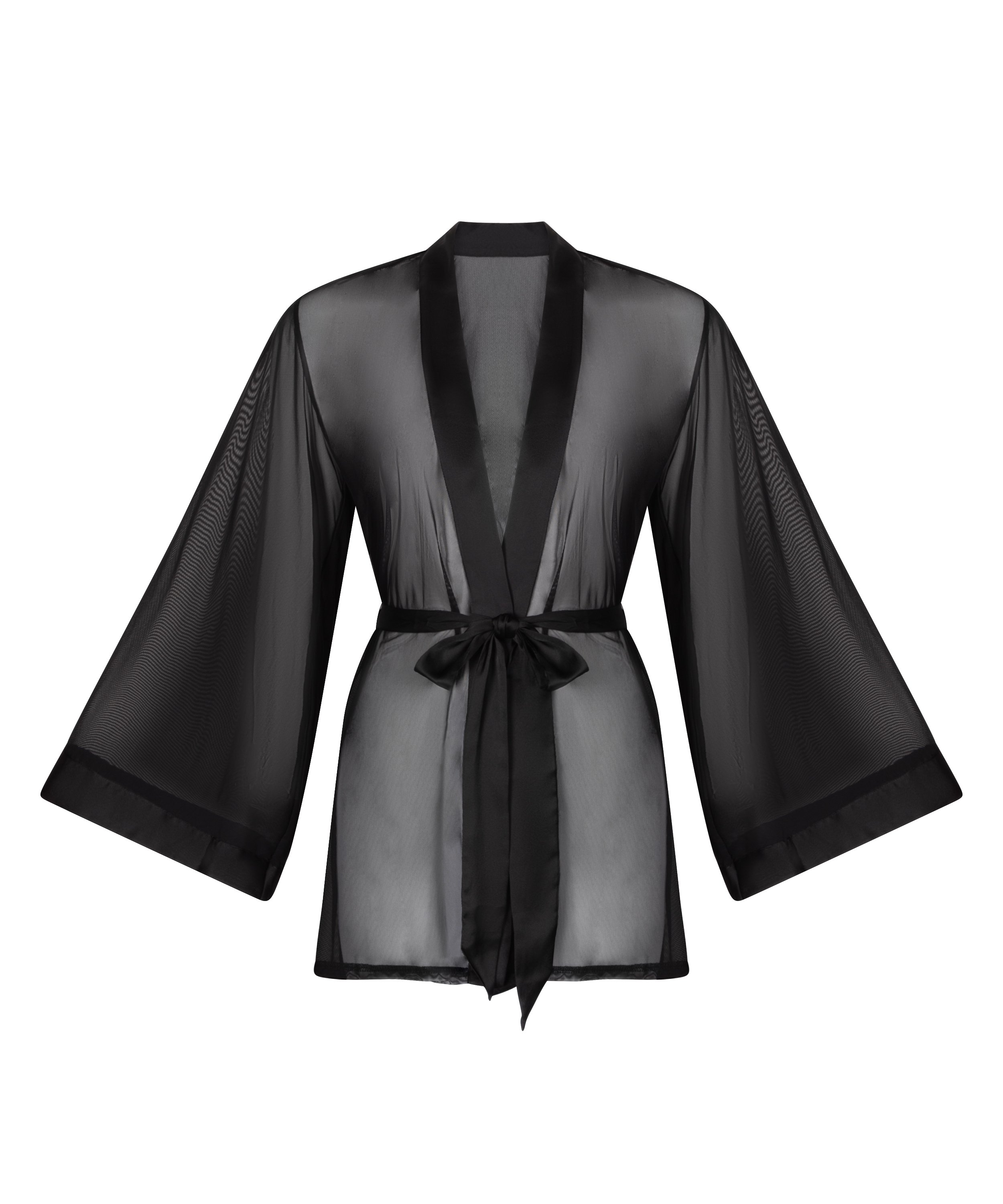 Kimono Maxime Tulle, Zwart, main