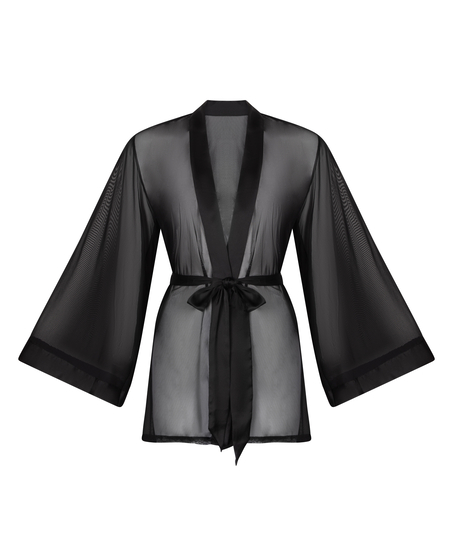 Kimono Maxime Tulle, Zwart