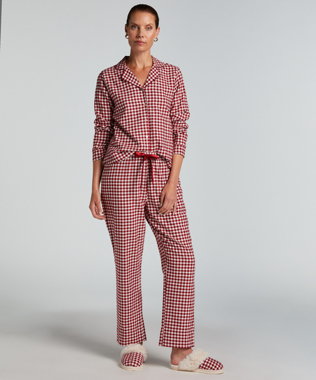Pyjamaset Flannel, Rood