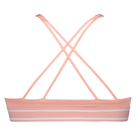 Brassière triangulaire moulée Coton Casey, Rose