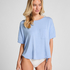 Top met korte mouwen, Blauw