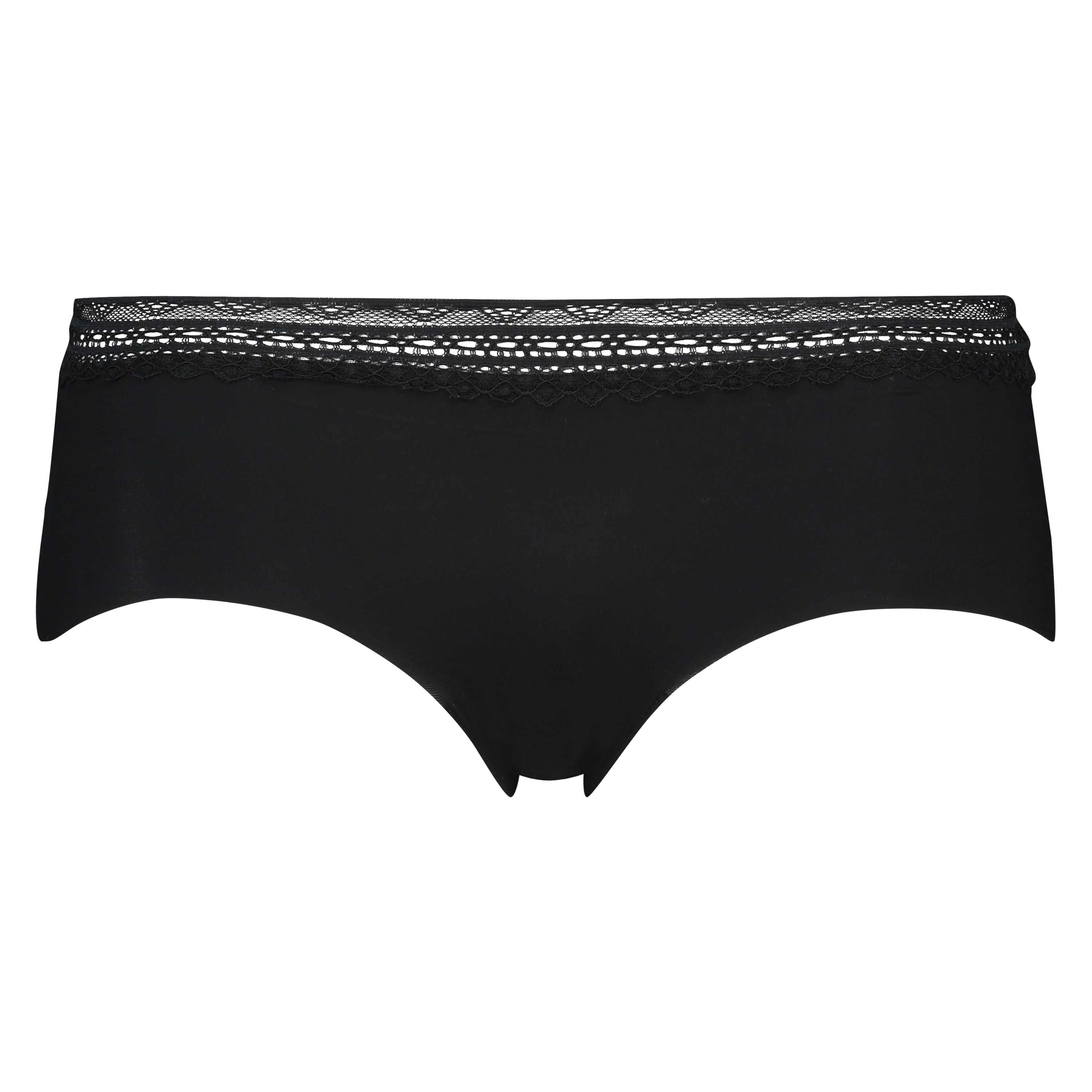 Invisible shorts lace waistband, Zwart, main