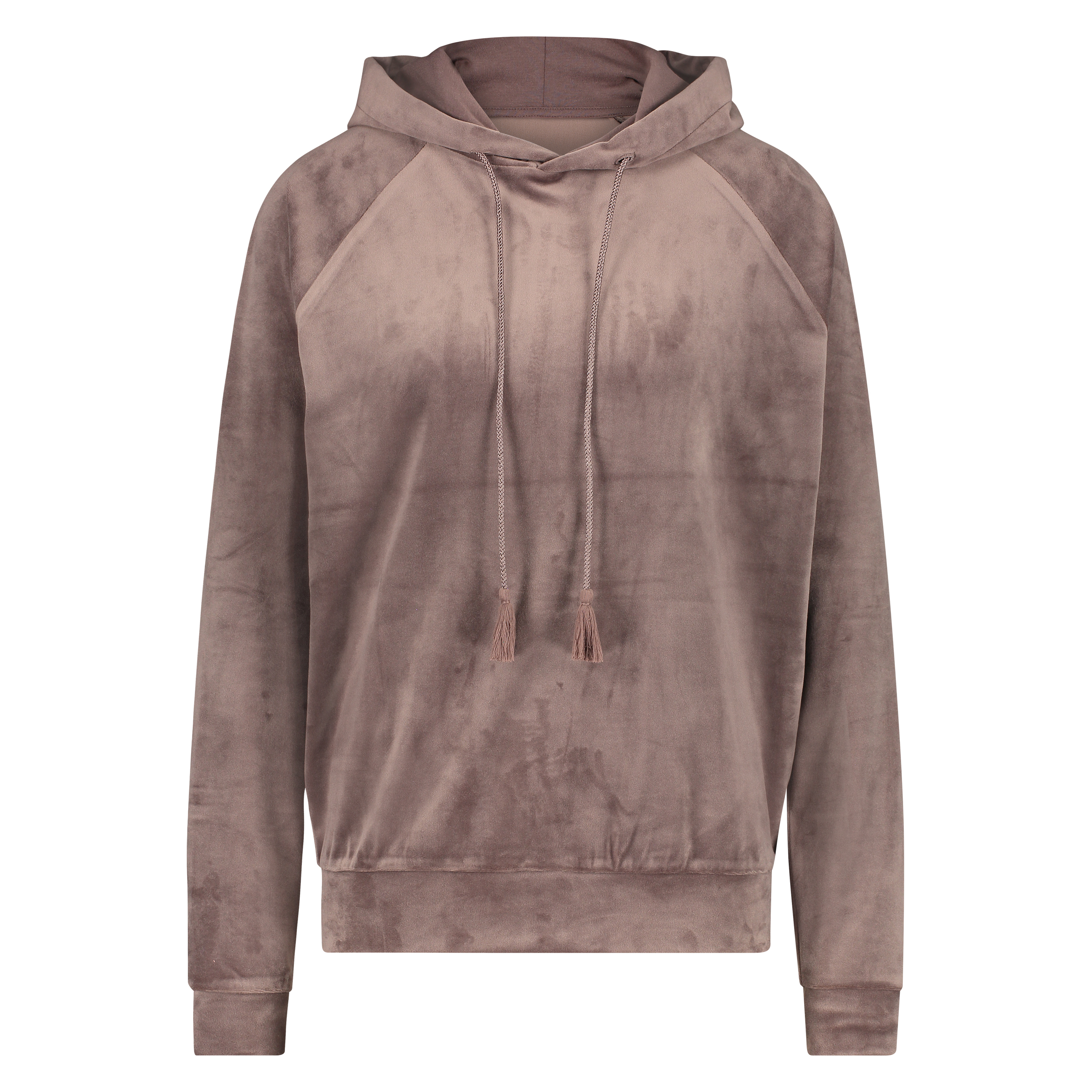Hoodie en velours, Brun, main