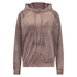 Hoodie en velours, Brun