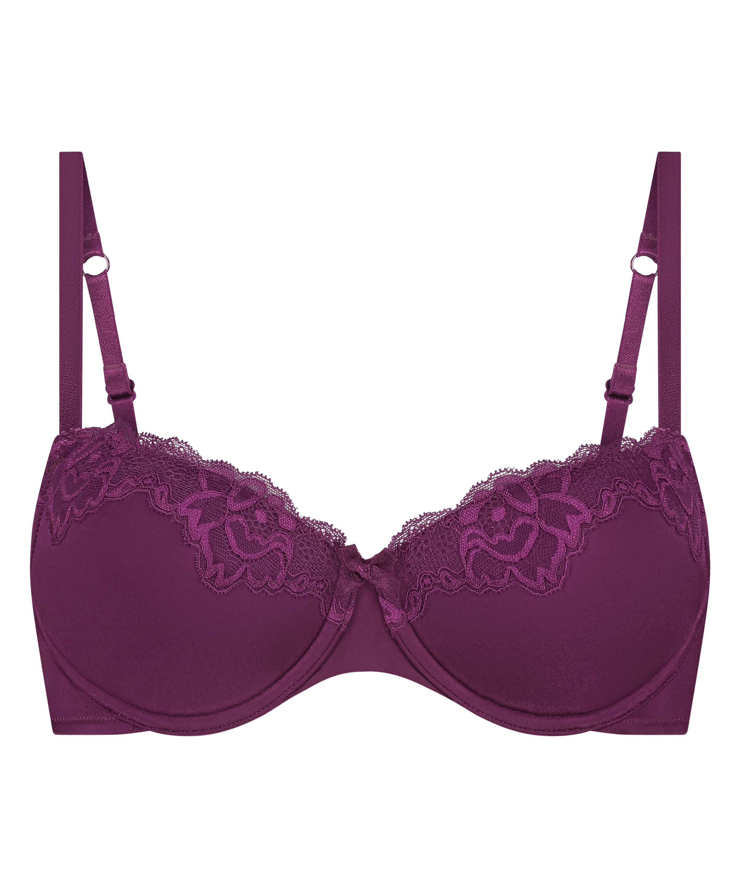 Soutien-gorge à armatures préformé Lace & Shine, Pourpre, main