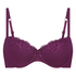 Soutien-gorge à armatures préformé Lace & Shine, Pourpre