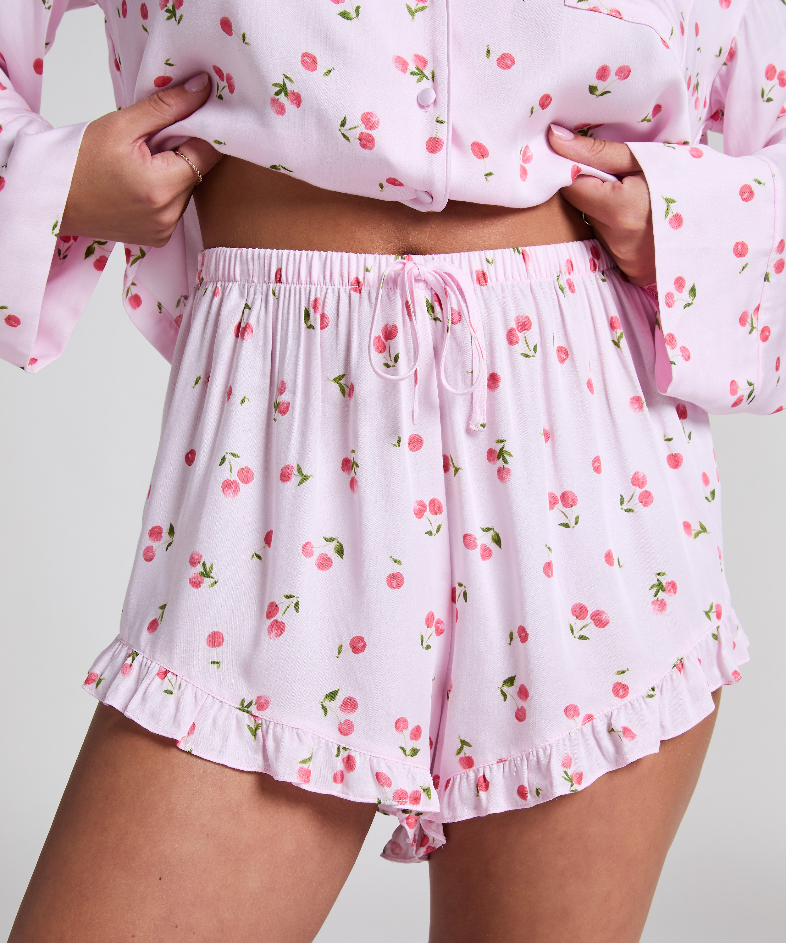 Pyjama shorts, Roze, main