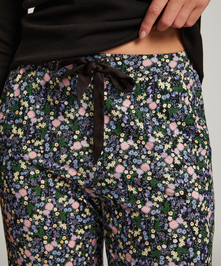 Pyjamabroek Jersey, Zwart