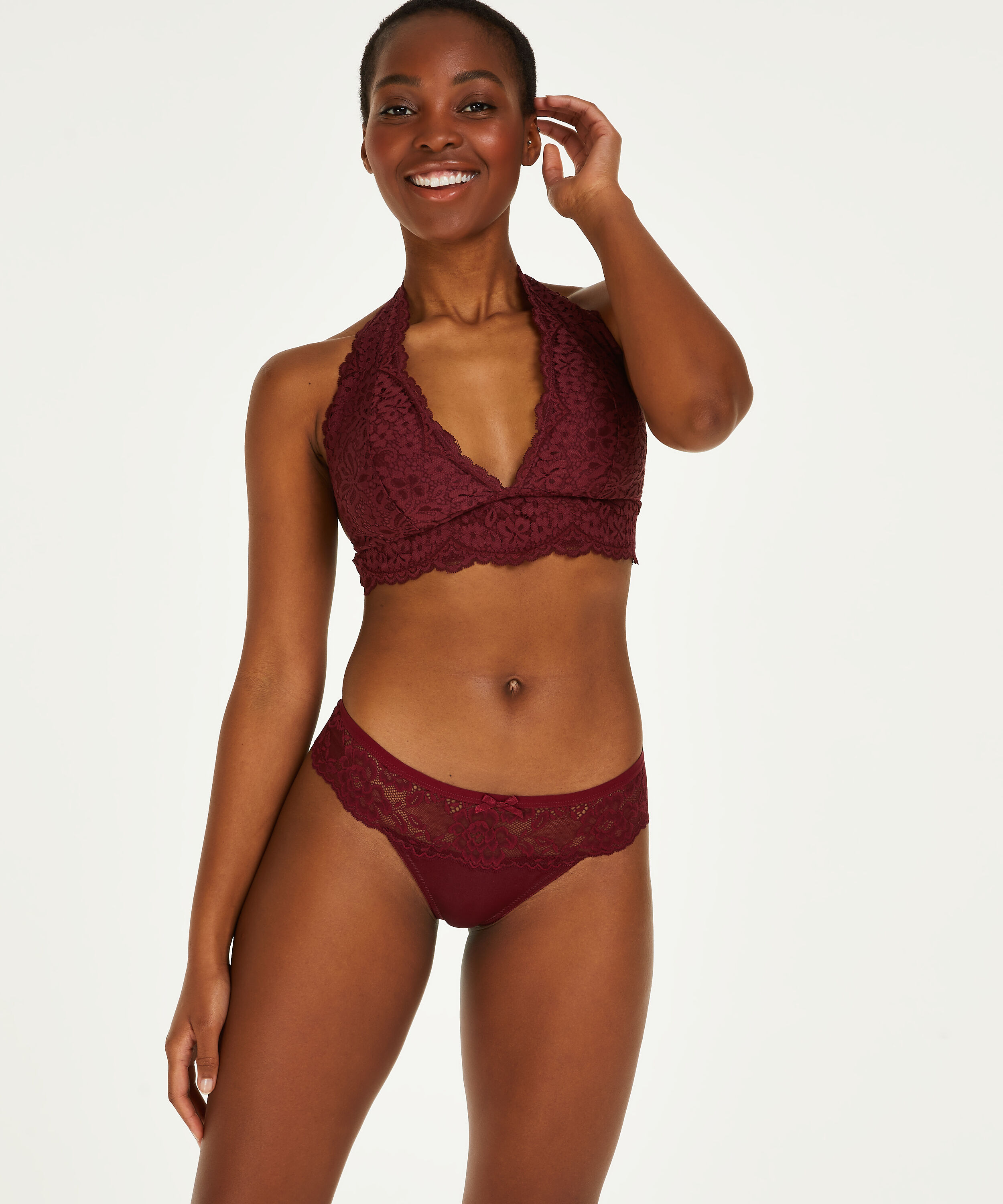 Boxer string Bianca, Rouge