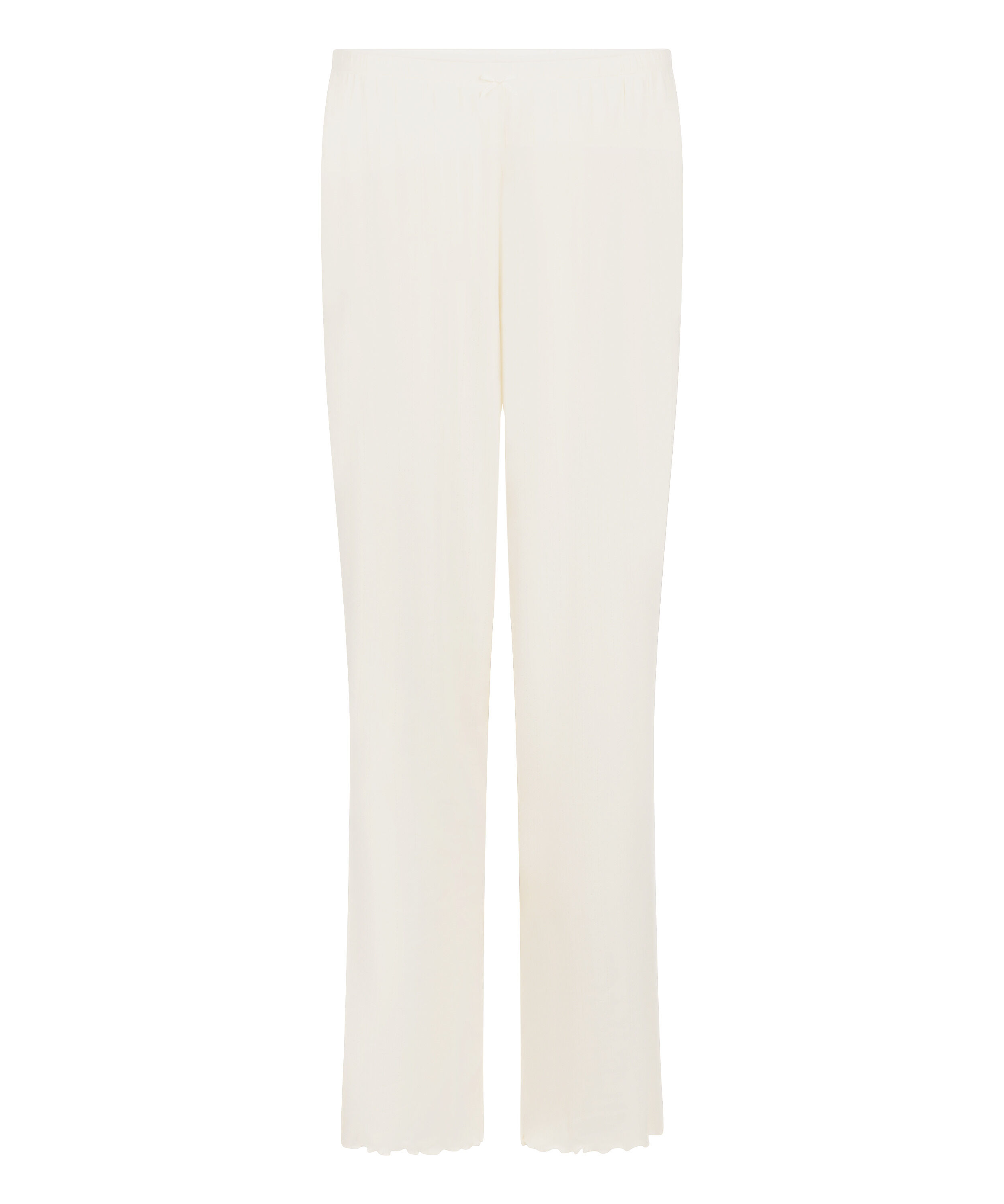 Pyjama Pant Loose Pointelle, Blanc