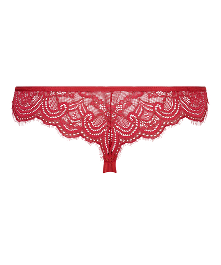 Mini slip br&eacute;silien Dotty, Rouge