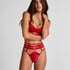Hoog uitgesneden string met hoge taille Noeki, Rood