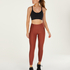HKMX High waisted sport legging Shine On, Rood