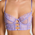 Soutien-gorge &agrave; armatures non-rembourr&eacute; longline Nienke, Pourpre