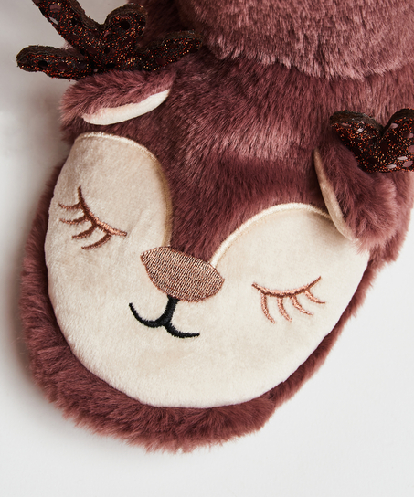 Pantoufles Renne, Pourpre