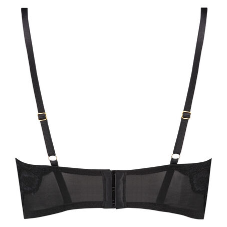Voorgevormde longline push-up beugel bh Zinnia Ann Kathrin, Zwart