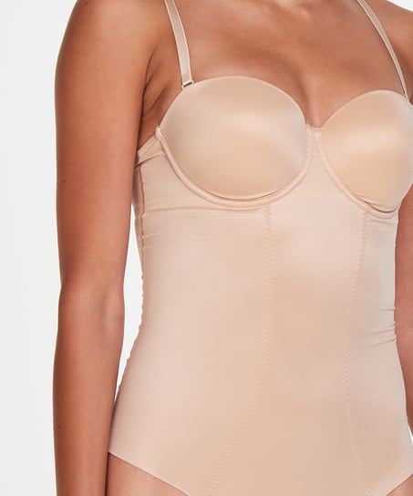 Body sculptant avec bonnets préformés, Beige