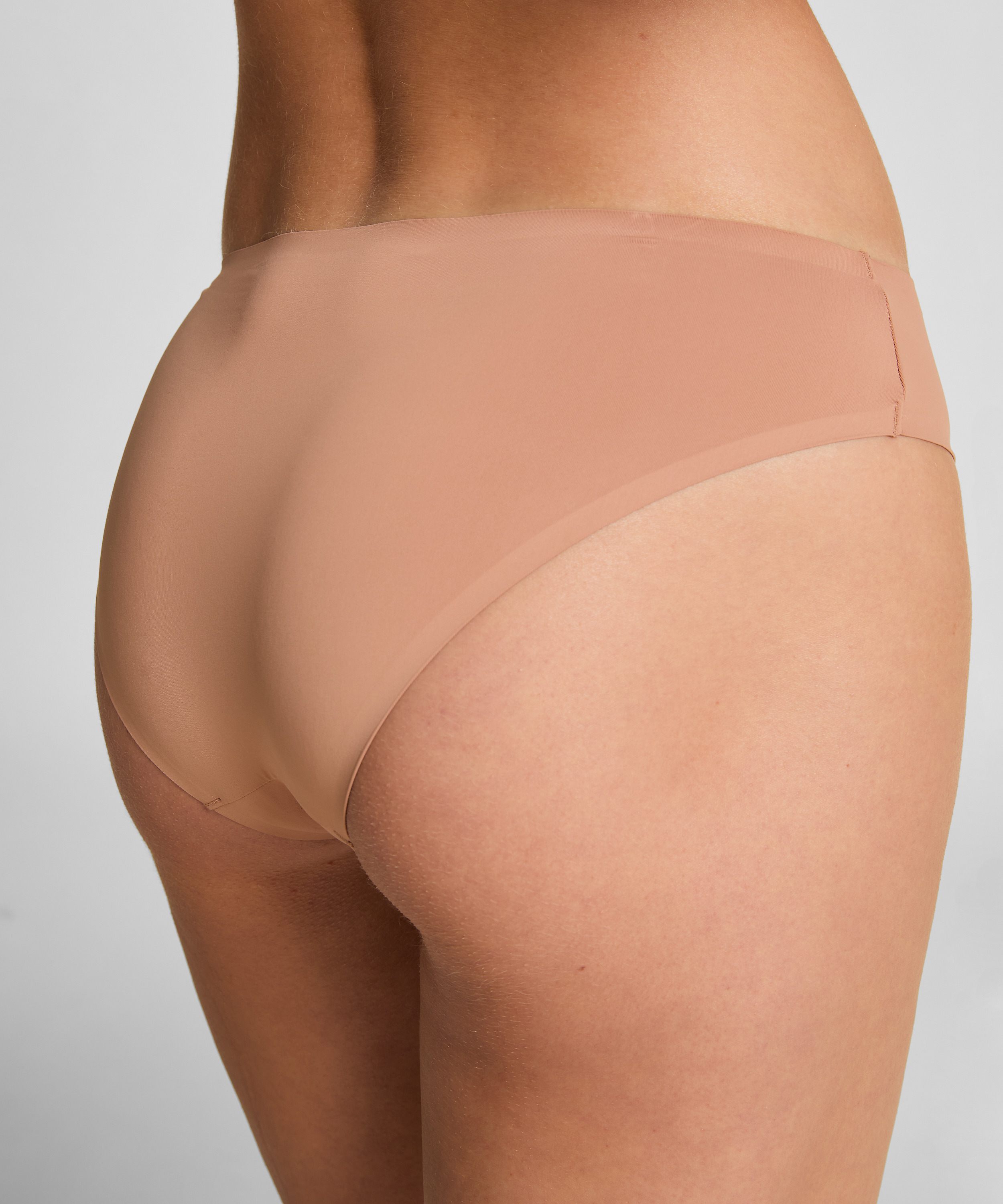 Lot de 3 slips br&eacute;siliens invisibles, Brun, main