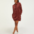 Velours Dress Oodie, Bruin