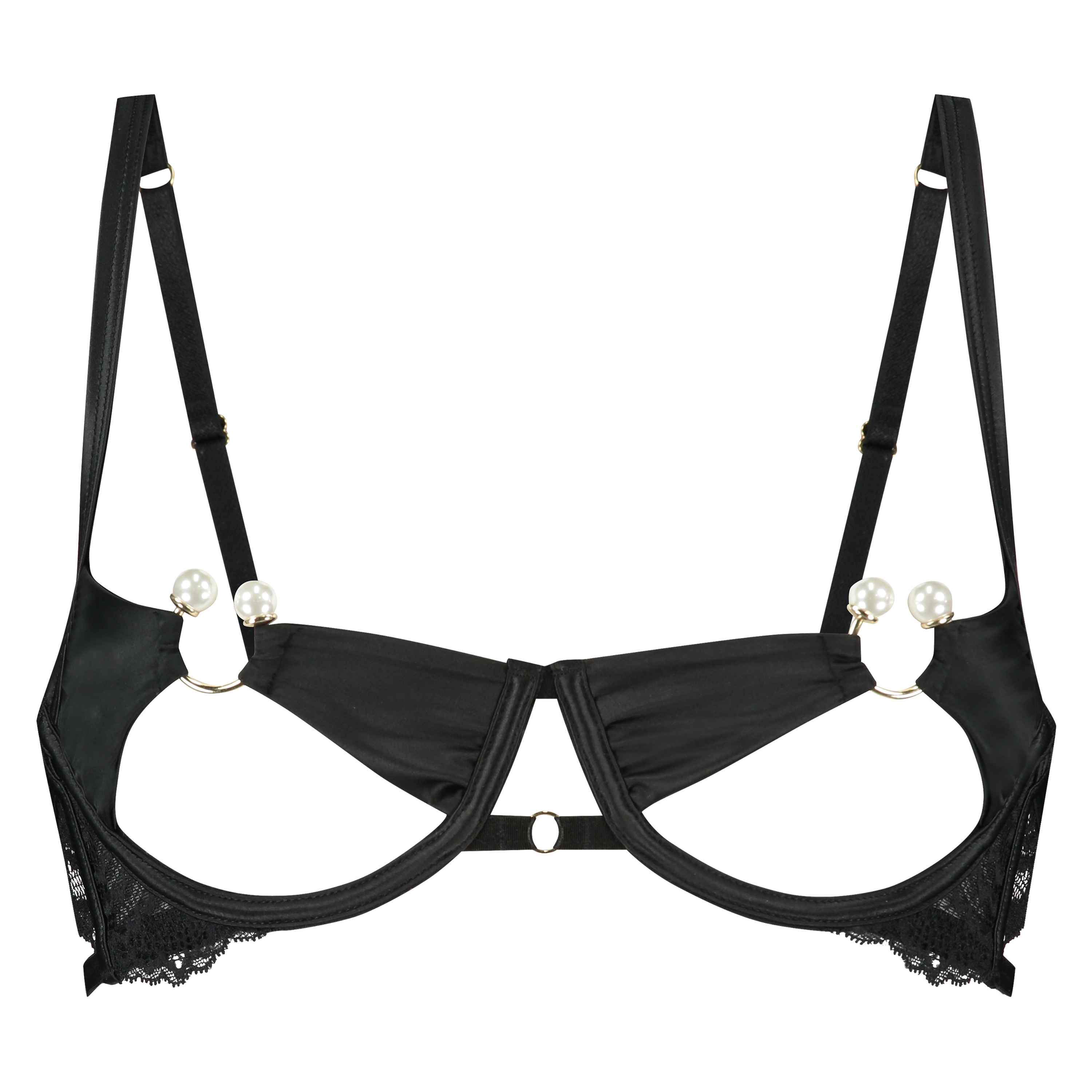 Niet-voorgevormde beugel bh Angelica, Zwart, main
